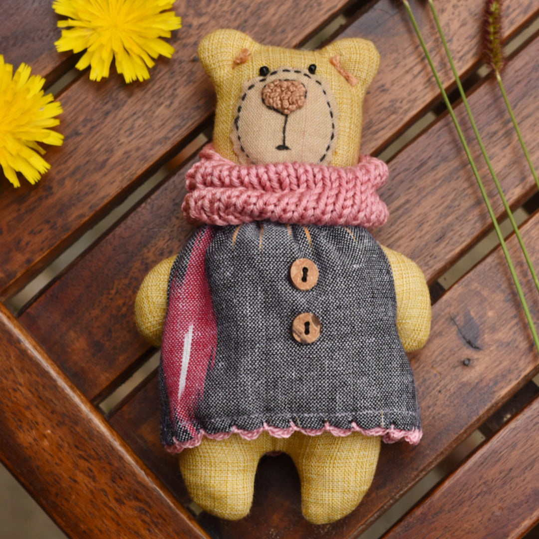 Handcrafted 100% Cotton Fabric Doll For Kids