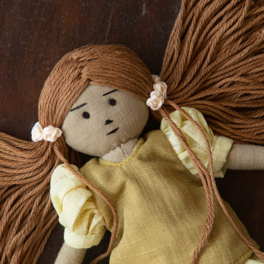 Handcrafted 100% Cotton Fabric Doll For Kids