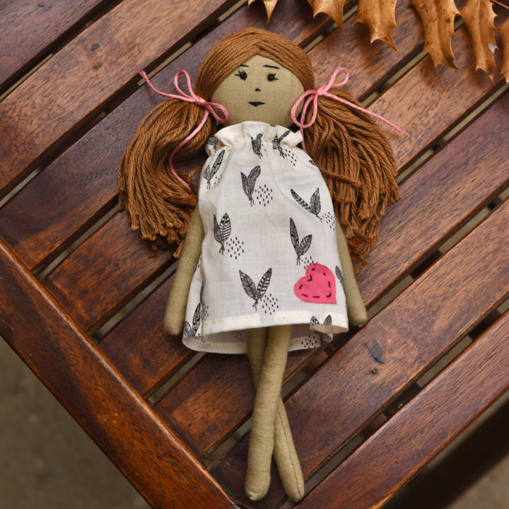 Handcrafted 100% Cotton Fabric Doll For Kids | Set of 2