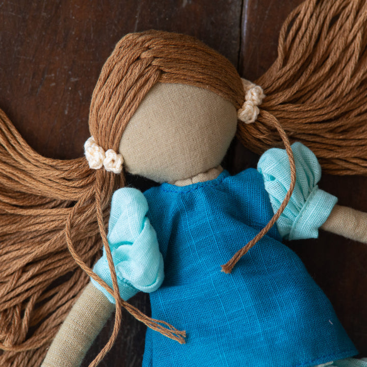 Handcrafted 100% Cotton Fabric Doll For Kids