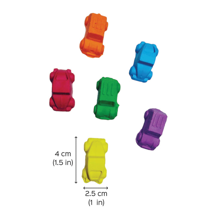 Handmade Non-Toxic Mini Cars Crayons | Set Of 8