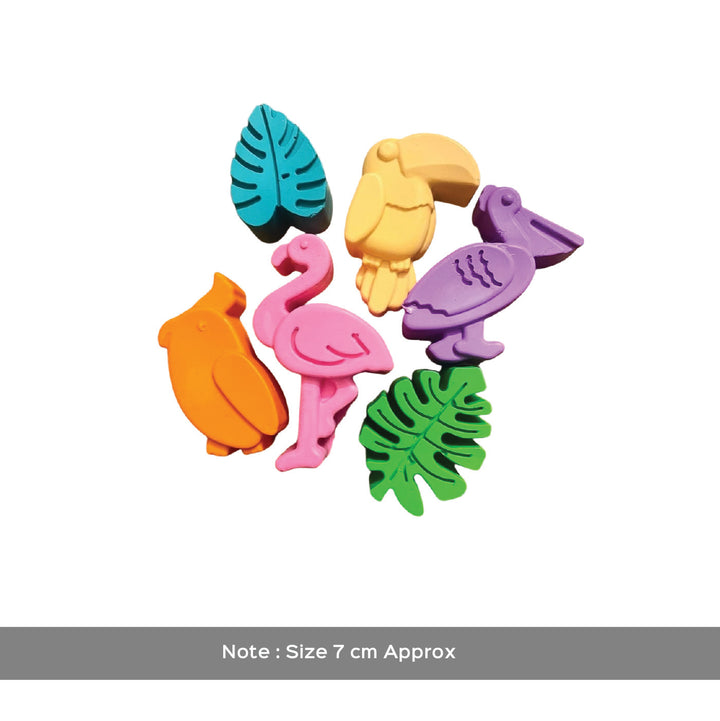 Handmade Non-Toxic Jumbo Bird Crayons | Set Of 6