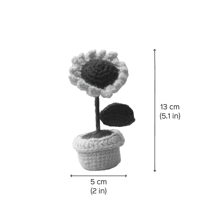 Handmade Crochet Mini Flower Pot
