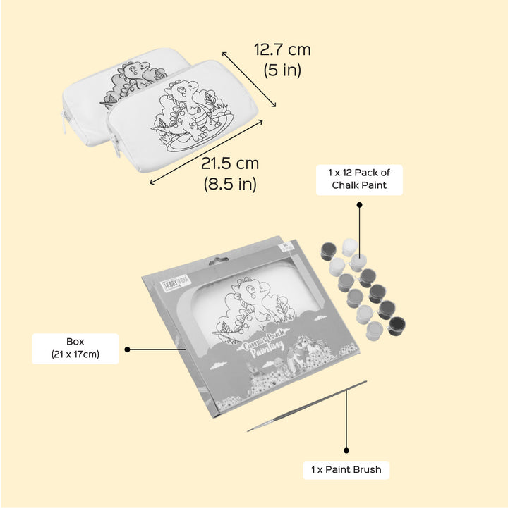 Pre Marked Pouch Unicorn MDF Wood DIY Kit