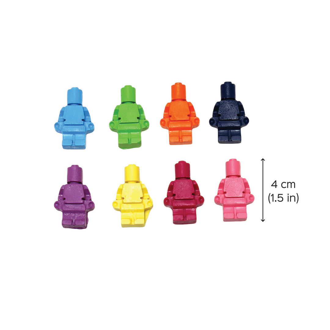 Handmade Non-Toxic Lego Man Crayons | Set Of 8