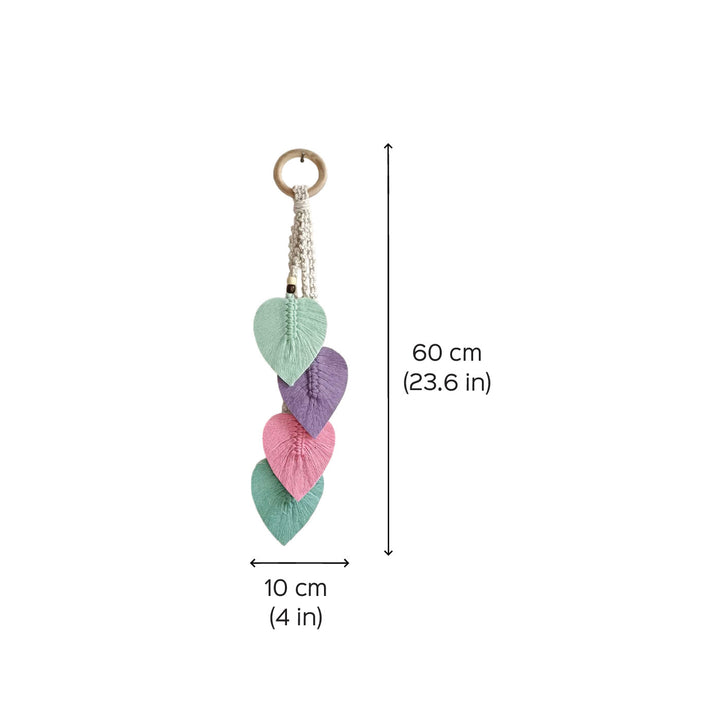 Handmade Macrame 4 Leaves Door Hanging