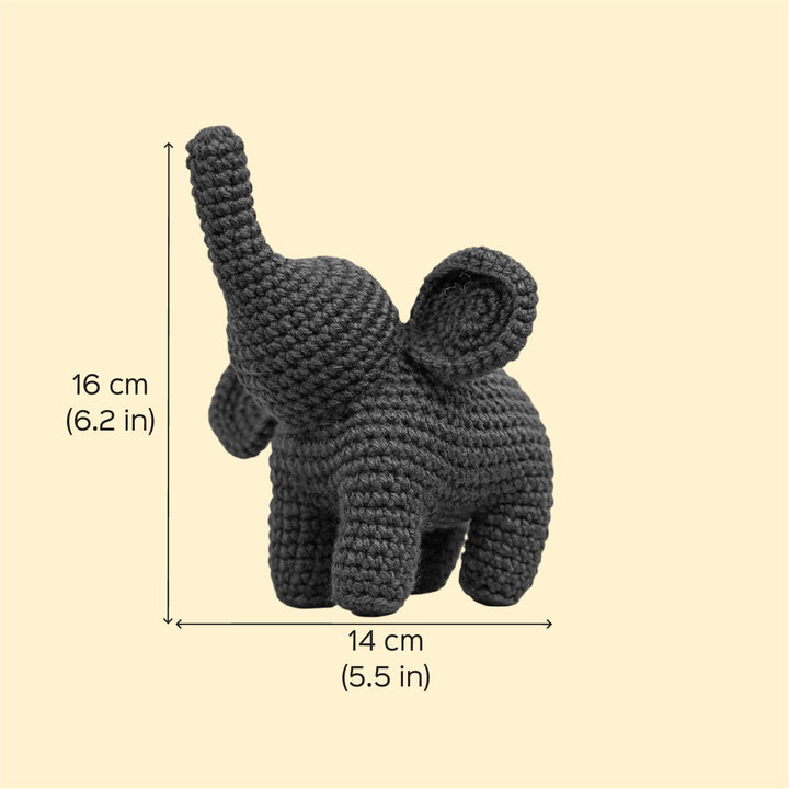 Handmade Crochet Cute Elephant Desk Toy