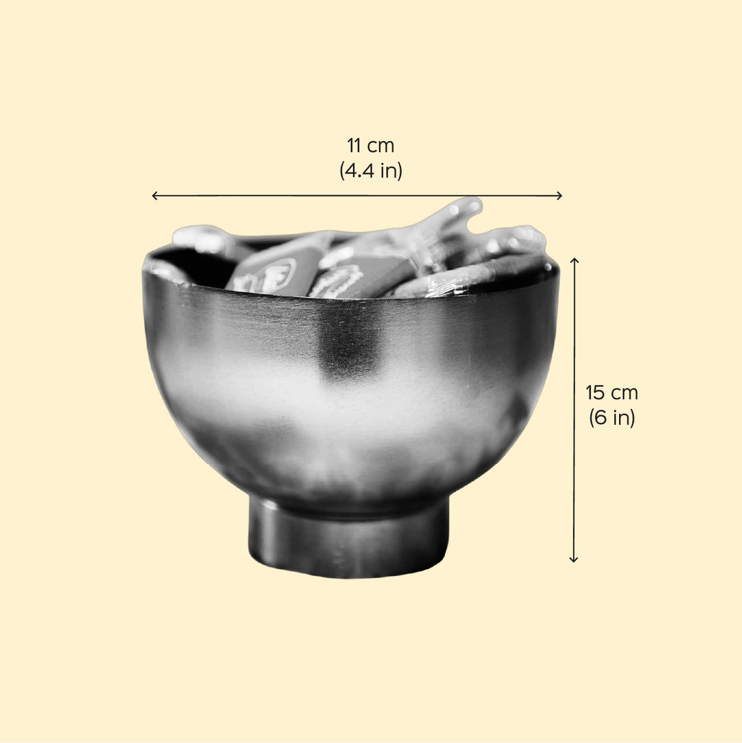 Dual Tone Delight Metal Vase