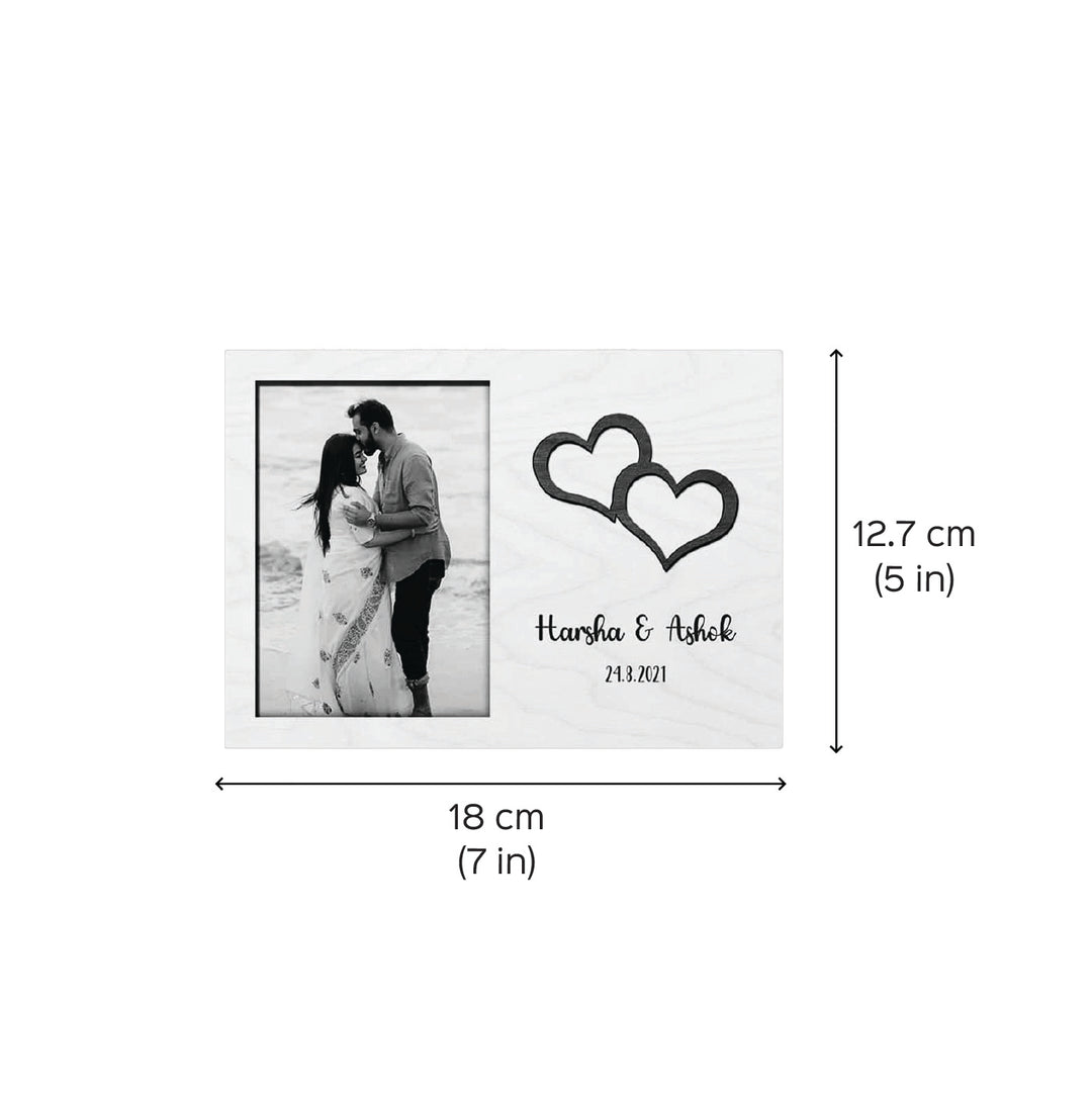 Photo Personalized Wooden Love Frame For Couples | Anniversary/Wedding Gifting Ideas