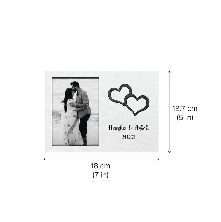 Photo Personalized Wooden Love Frame For Couples | Anniversary/Wedding Gifting Ideas