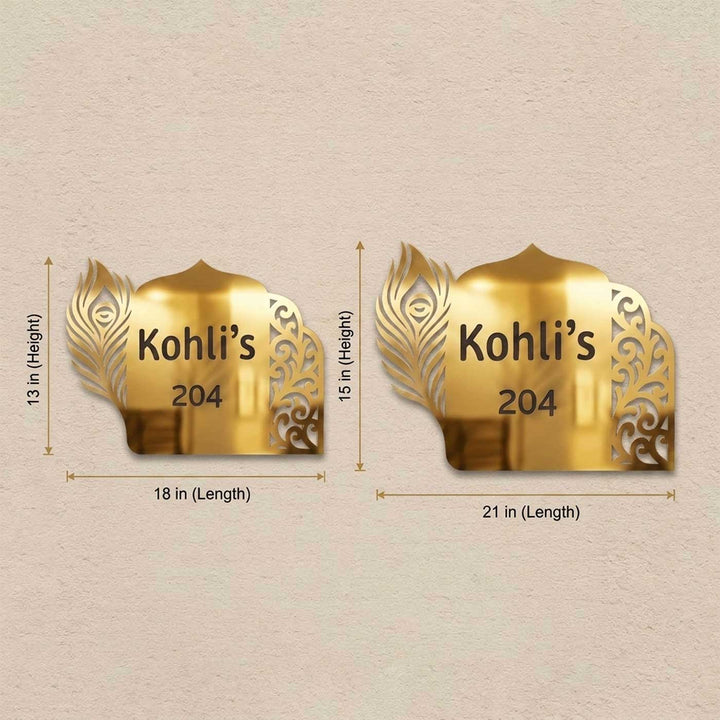 "Royal Heritage" Personalized Weatherproof Stainless Steel Name Plate For Home