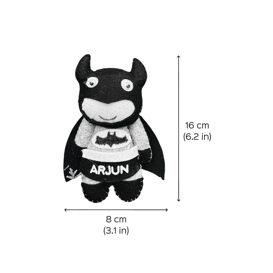 Personalized Batman Kids Felt Ornament For Christmas Tree Decoration