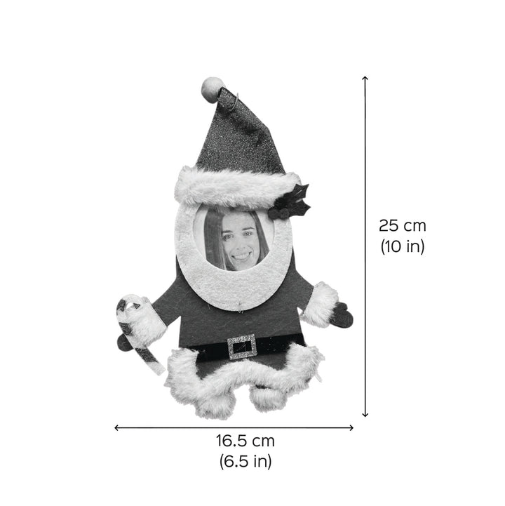 Handmade Santa Felt Photo Frame Ornament For Christmas Tree Decoration