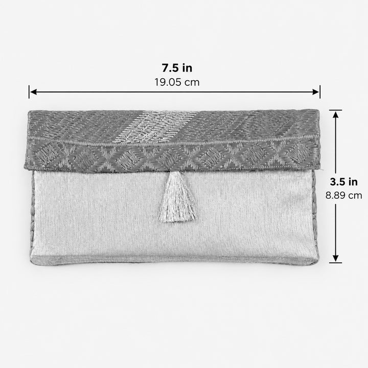 Set Of 5 "Fish Scale Outline" Screen Printed Handmade Paper Gift Envelopes With Flap Closure For Festive Gifting