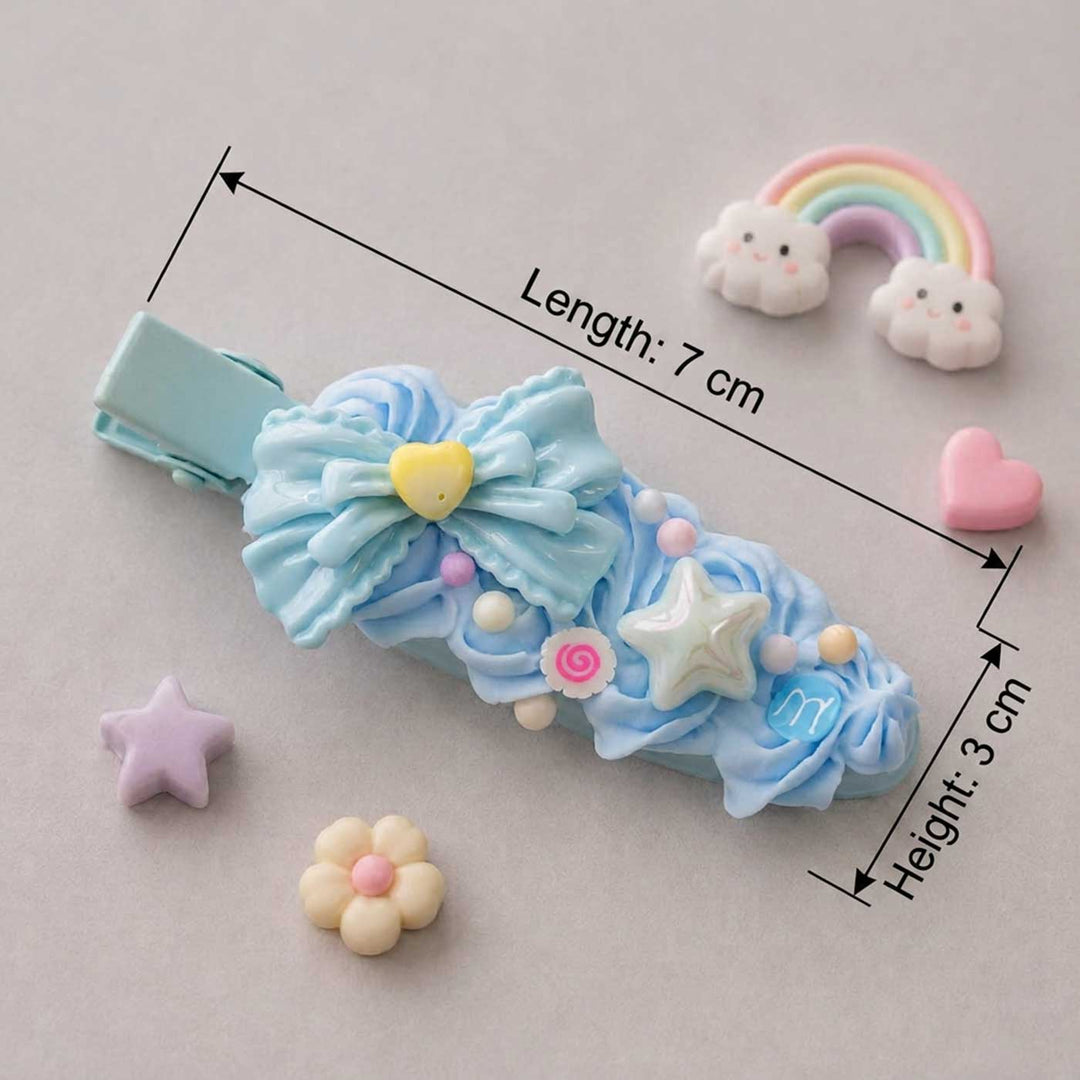Trendy Decorative Hair Clips With Cute Character Details | Set of 2