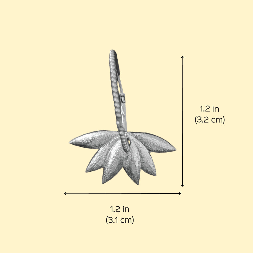 Handmade Astral Bloom 22k Gold Plated Silver Earrings