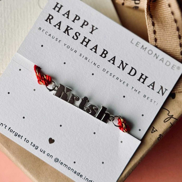 Personalized Handmade Supreme Design Metal Rakhi