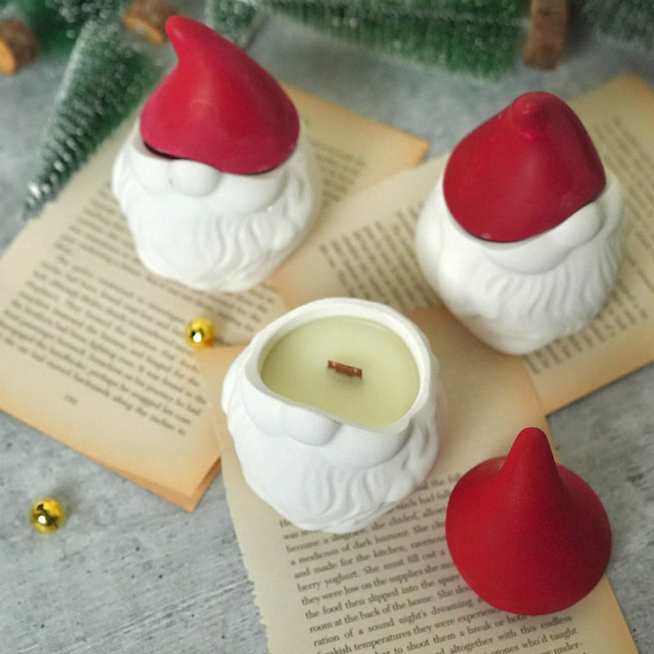 Handmade Soy Wax Christmas Gnome Jar Candle