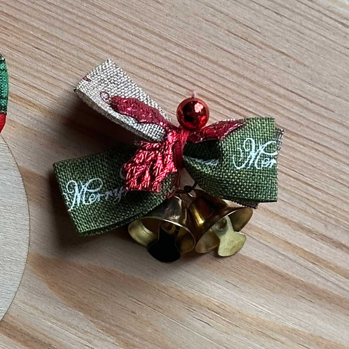 Personalized Hand-Painted MDF Paw Print Treasure Christmas Ornament