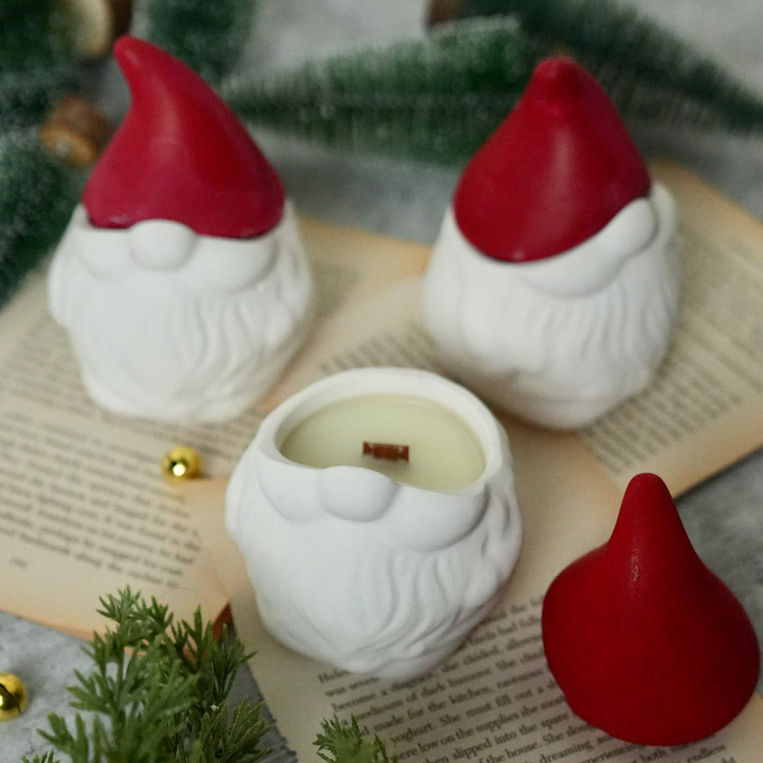 Handmade Soy Wax Christmas Gnome Jar Candle