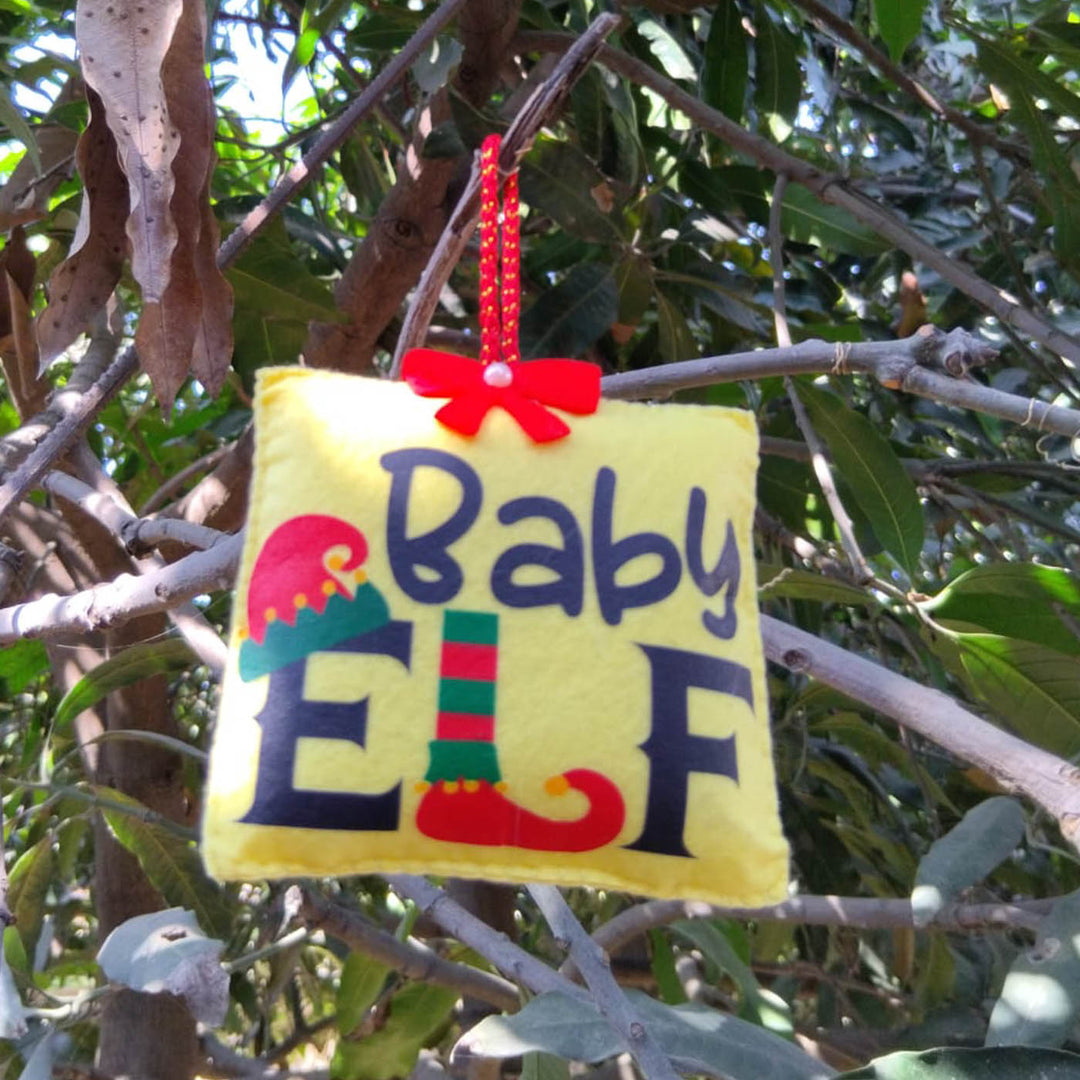 5 Pc | Wholesome Felt Christmas Ornaments And Stockings