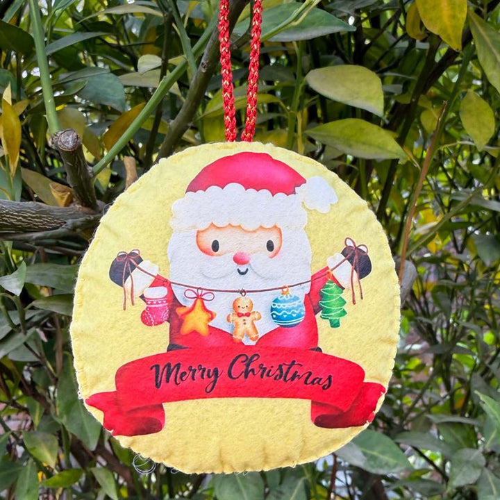 5 Pc | Wholesome Felt Christmas Ornaments And Stockings