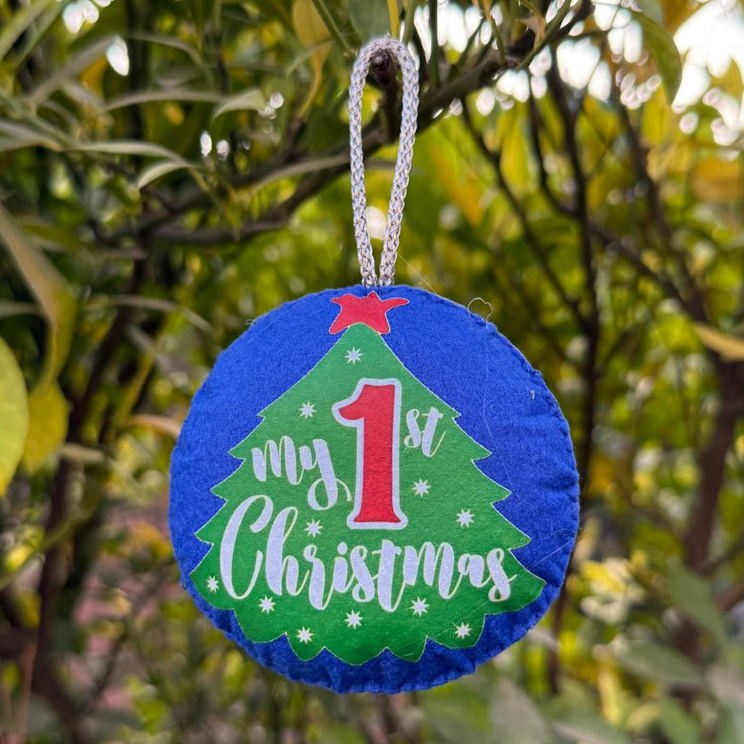5 Pc | Wholesome Felt Christmas Ornaments And Stockings