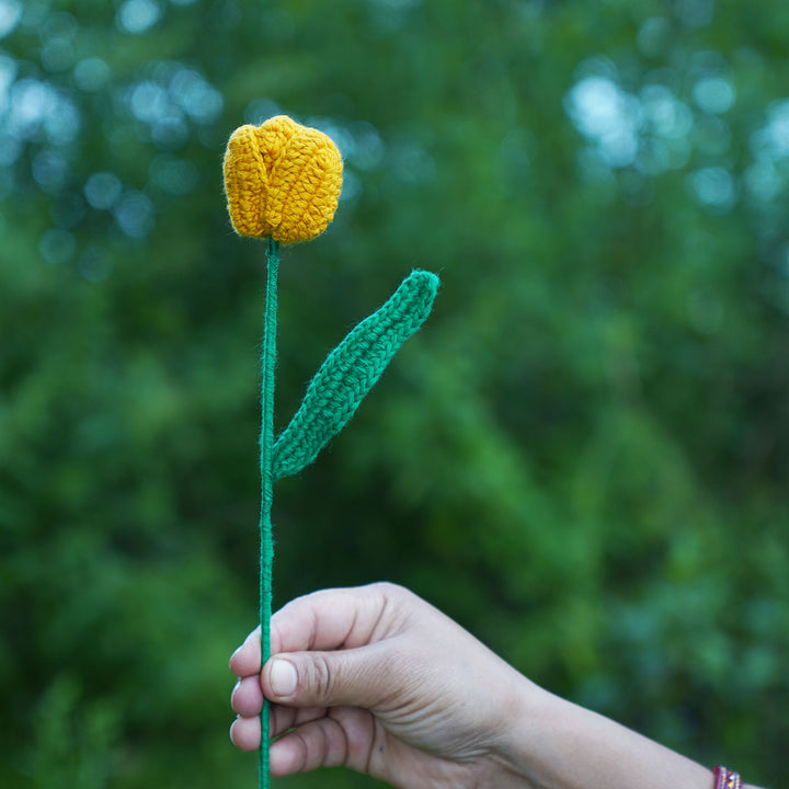Handmade Crochet Tulip Flower