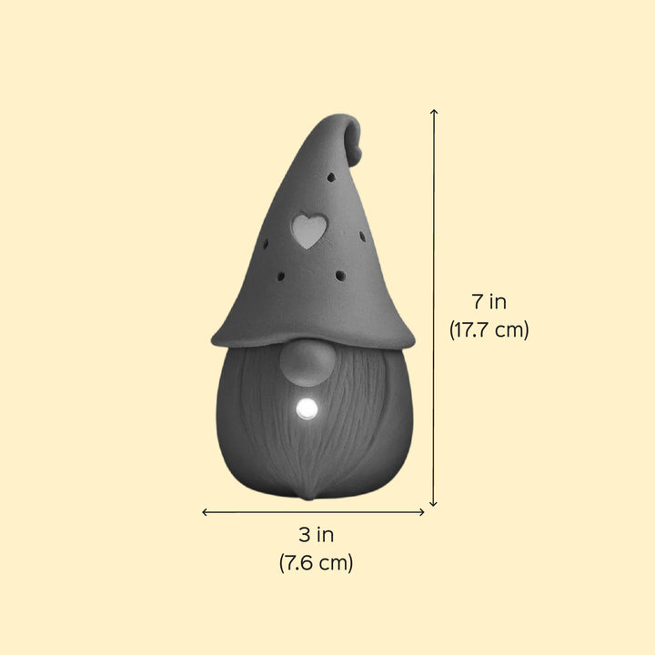 Handmade Gonk Theme Terracotta Tealight Holders For Christmas Decoration | Set Of 2