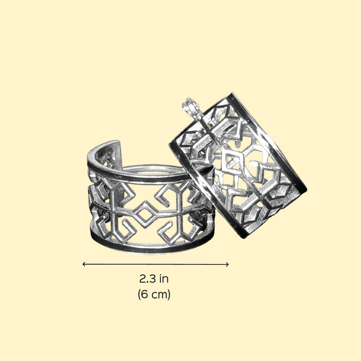 Handmade Contemporary Varnini Silver Earrings