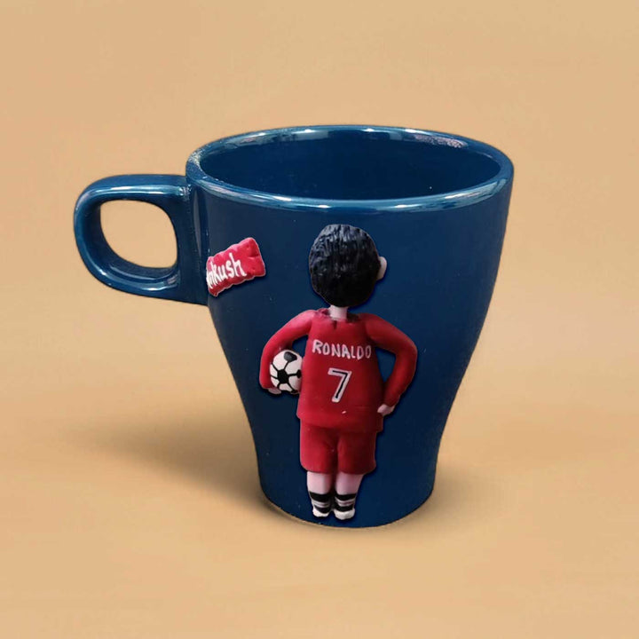 Personalized Handmade Football Theme Ceramic Mug