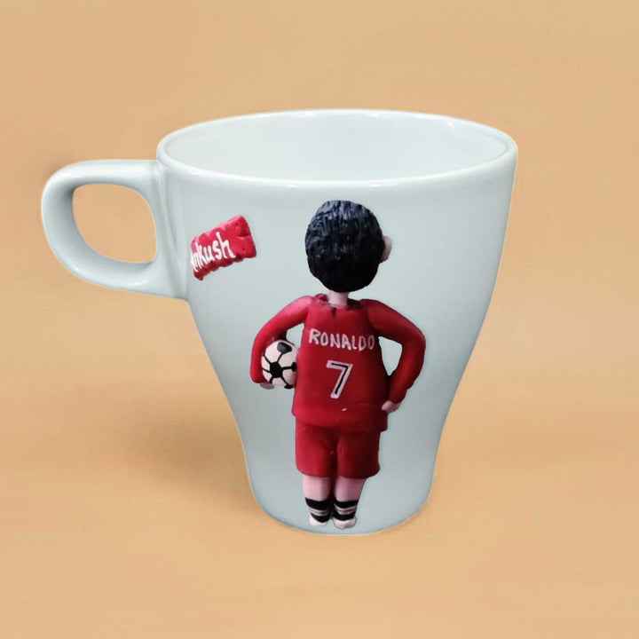 Personalized Handmade Football Theme Ceramic Mug