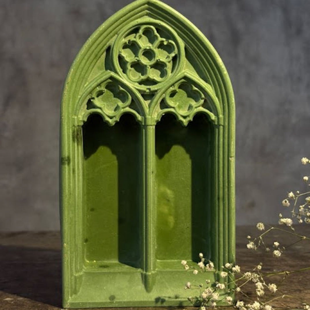 Handmade Concrete Ardore Hamper | Includes 1 Window Centerpiece, 1 Candle Holder And 1 Vase