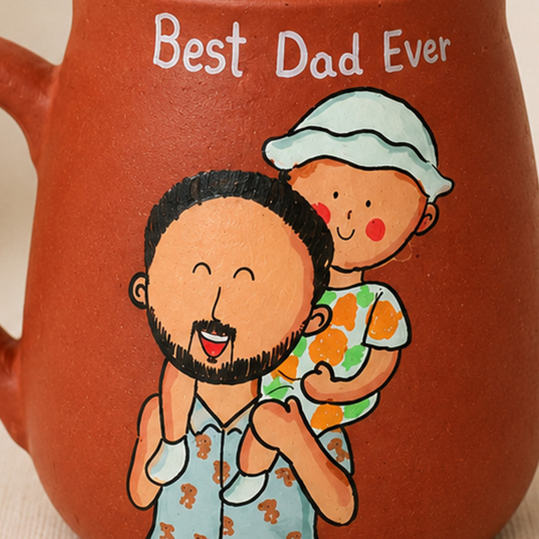 Personalised Terracotta Mugs with Photo Based Caricatures