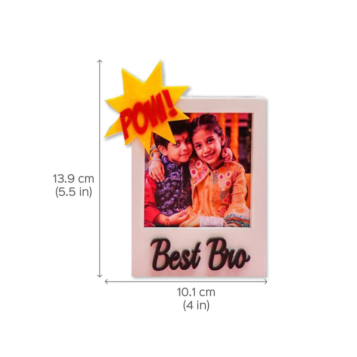 Personalized Best Sibling Fridge Magnet with Photo - Zwende