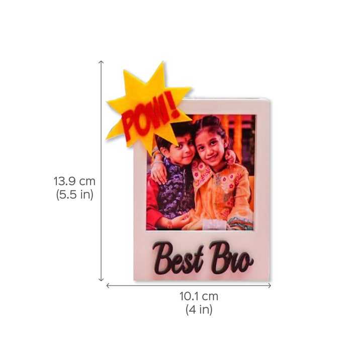 Personalized Best Sibling Fridge Magnet with Photo