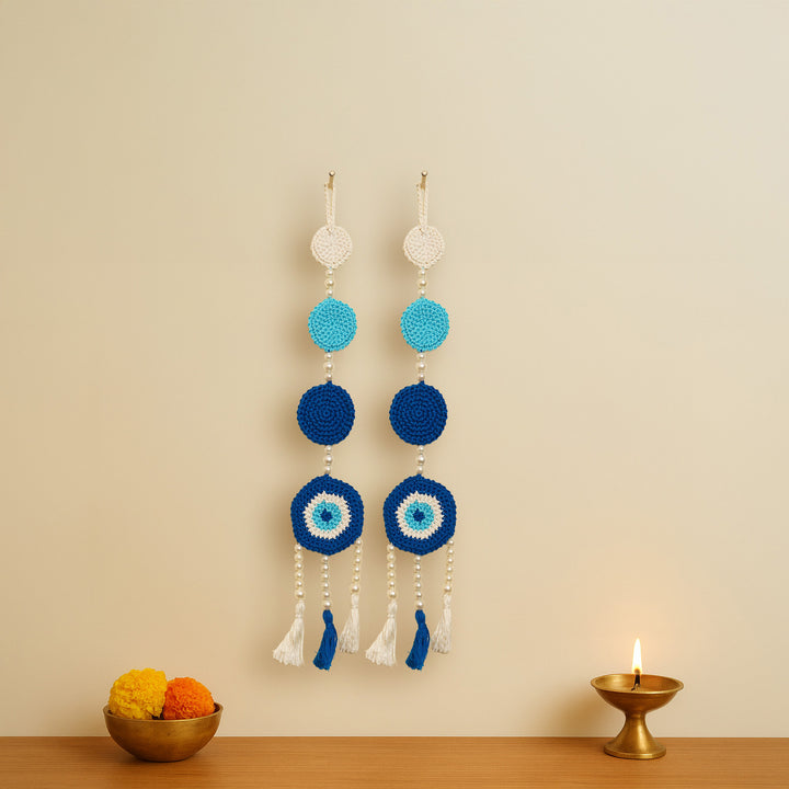 Handmade Evil Eye Crochet Hanging