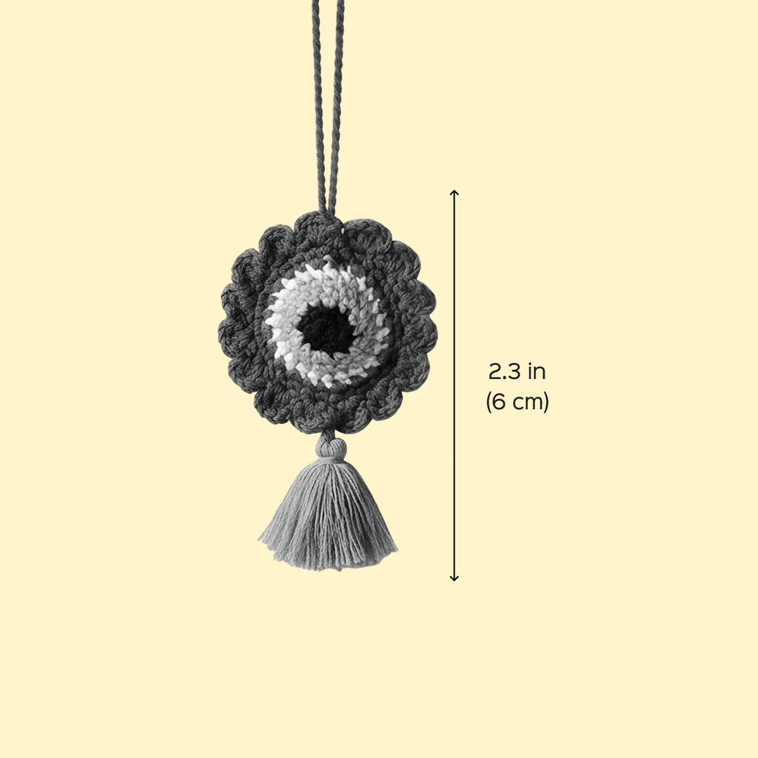 Handmade Crochet Evil Eye Hanging