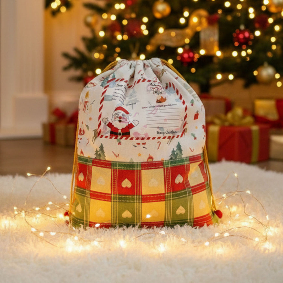 2 Pc | Personalized Dear Santa Christmas Stocking And Gift Sack Combo