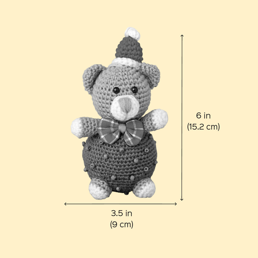 Handmade Kitten Crochet Ornament For Christmas Tree Decoration