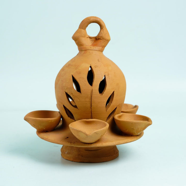 Handmade Terracotta Hanging Cutwork Diya