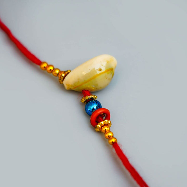 Handcrafted Doodle Art & Rakhi Combo For Brothers With Roli Chawal