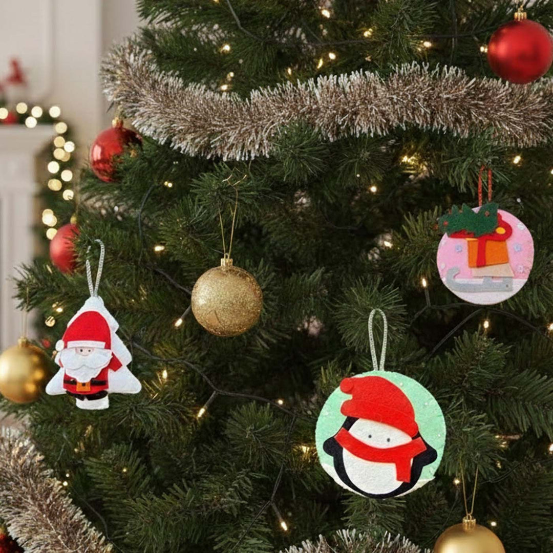 3 Pc | Whimsical Felt Christmas Character Ornament