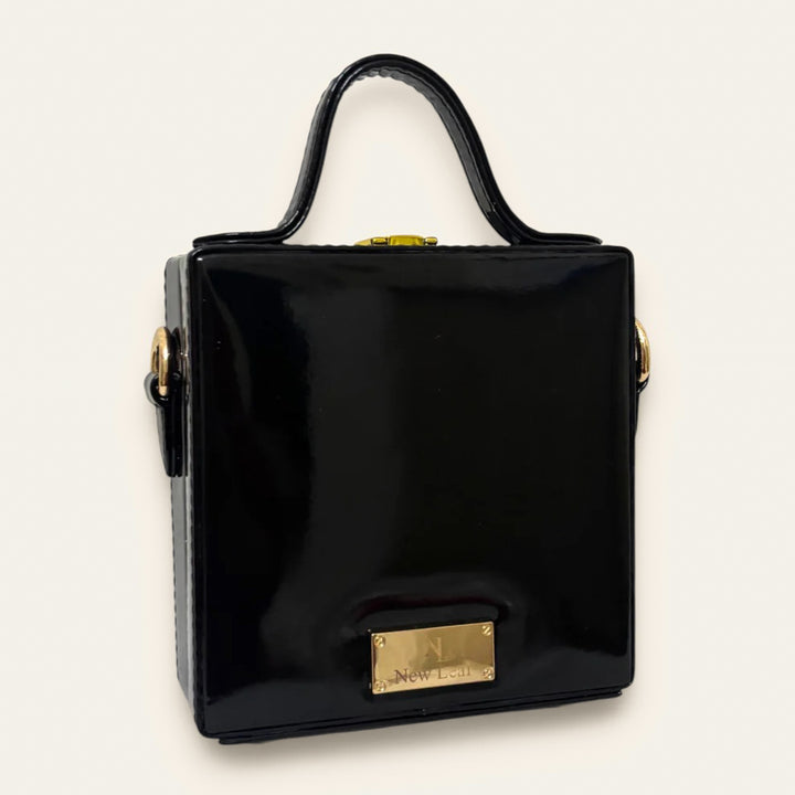 Handcrafted Mini Bettle Lippan Art Square Box Bag