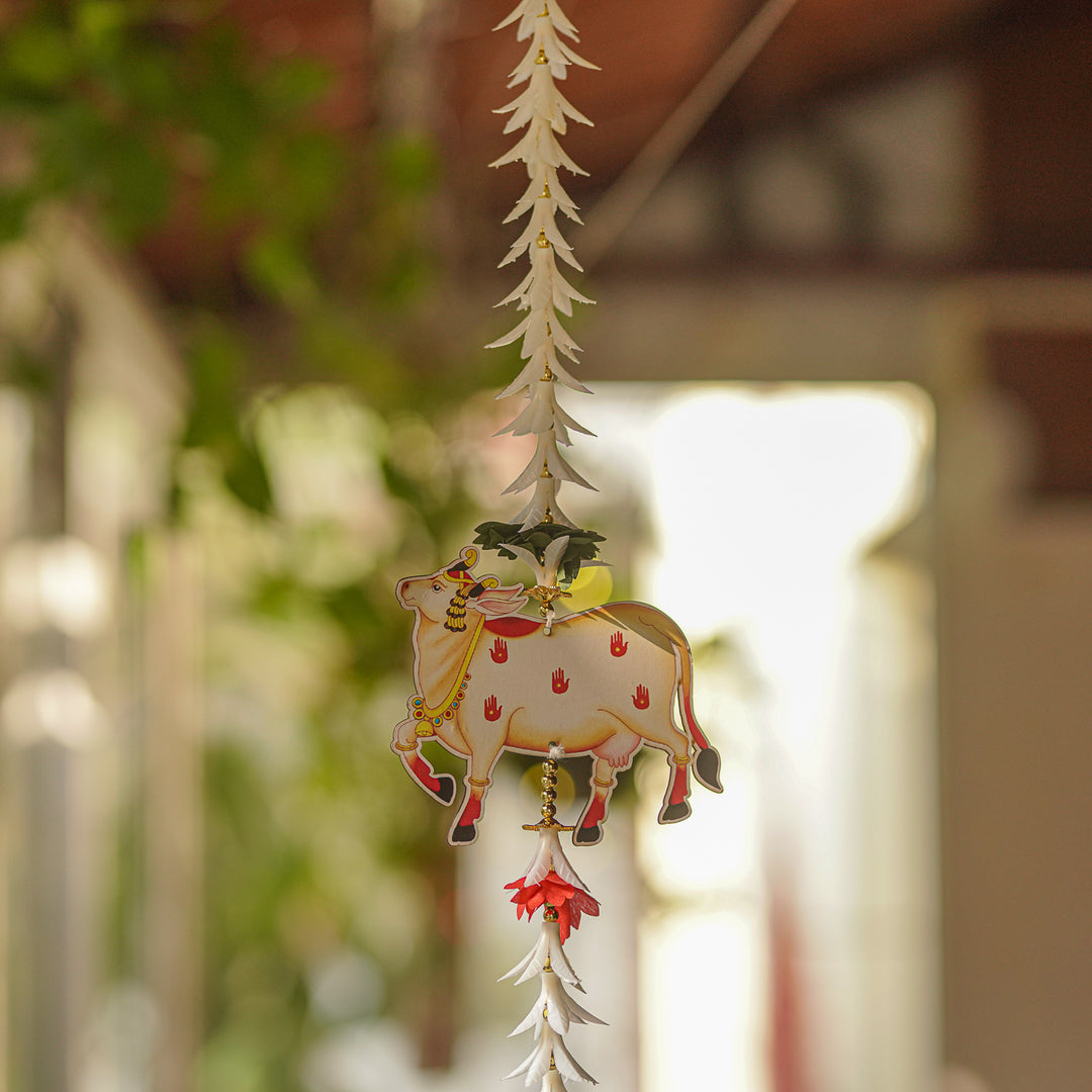 Handmade Rajnigandha Pichwai Hanging