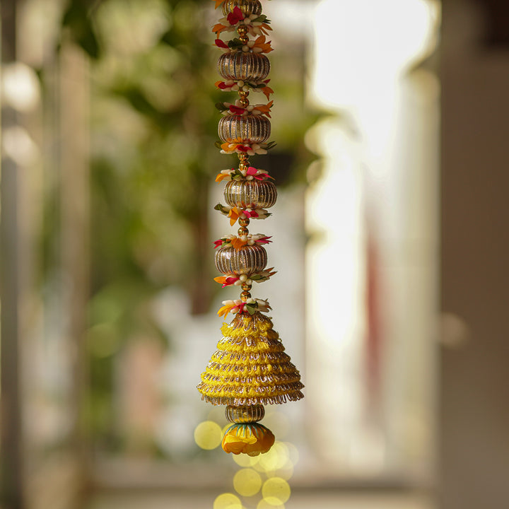 Handmade Gota Patti Floral Hanging