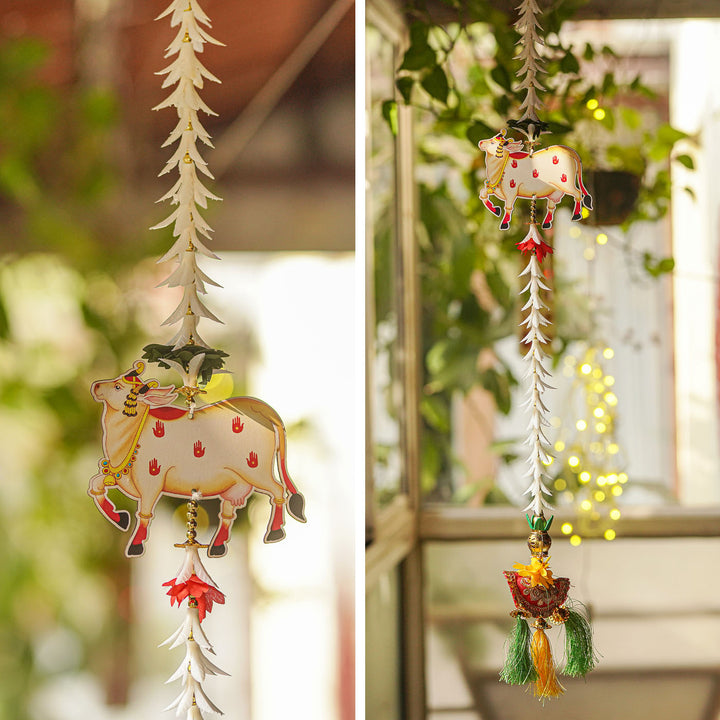 Handmade Rajnigandha Pichwai Hanging