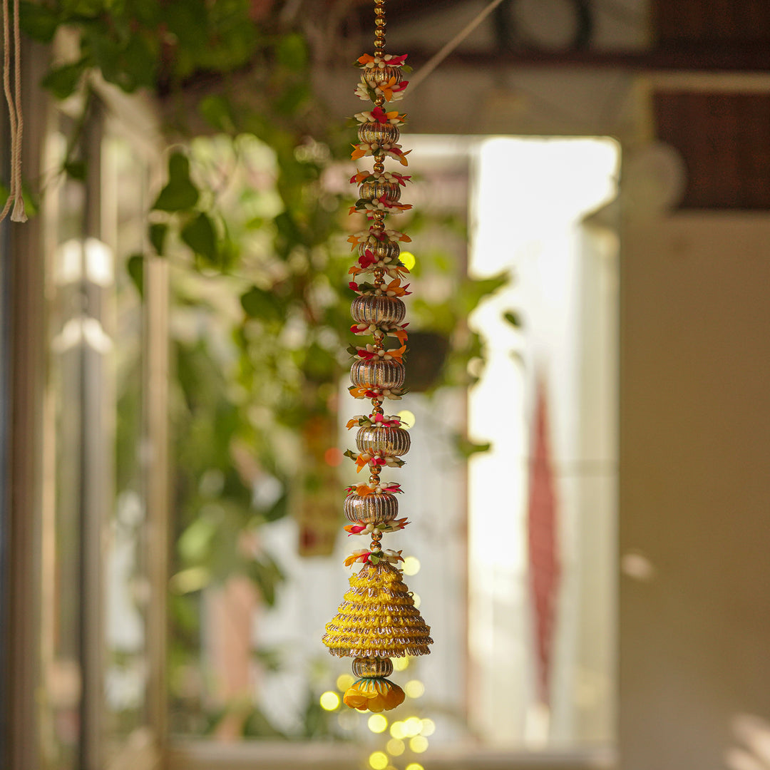 Handmade Gota Patti Floral Hanging