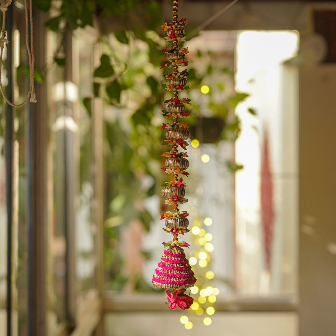 Handmade Gota Patti Floral Hanging