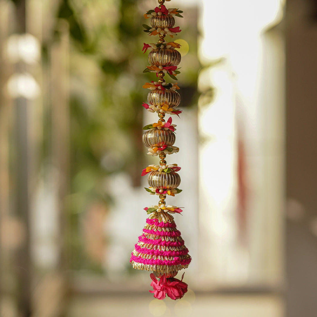 Handmade Gota Patti Floral Hanging